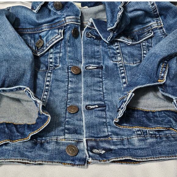 POLO RALPH LAUREN GIRLS AUTHENTIC BLUE DENIM GOODS TRUCKER JACKET – SIZE 7 – - Picture 10 of 11